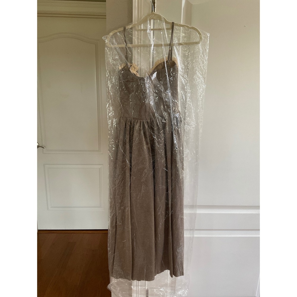 Lace Made Wheatfall Manor Dress Brown Houndstooth Size Small New With Tags - Picture 4 of 8
